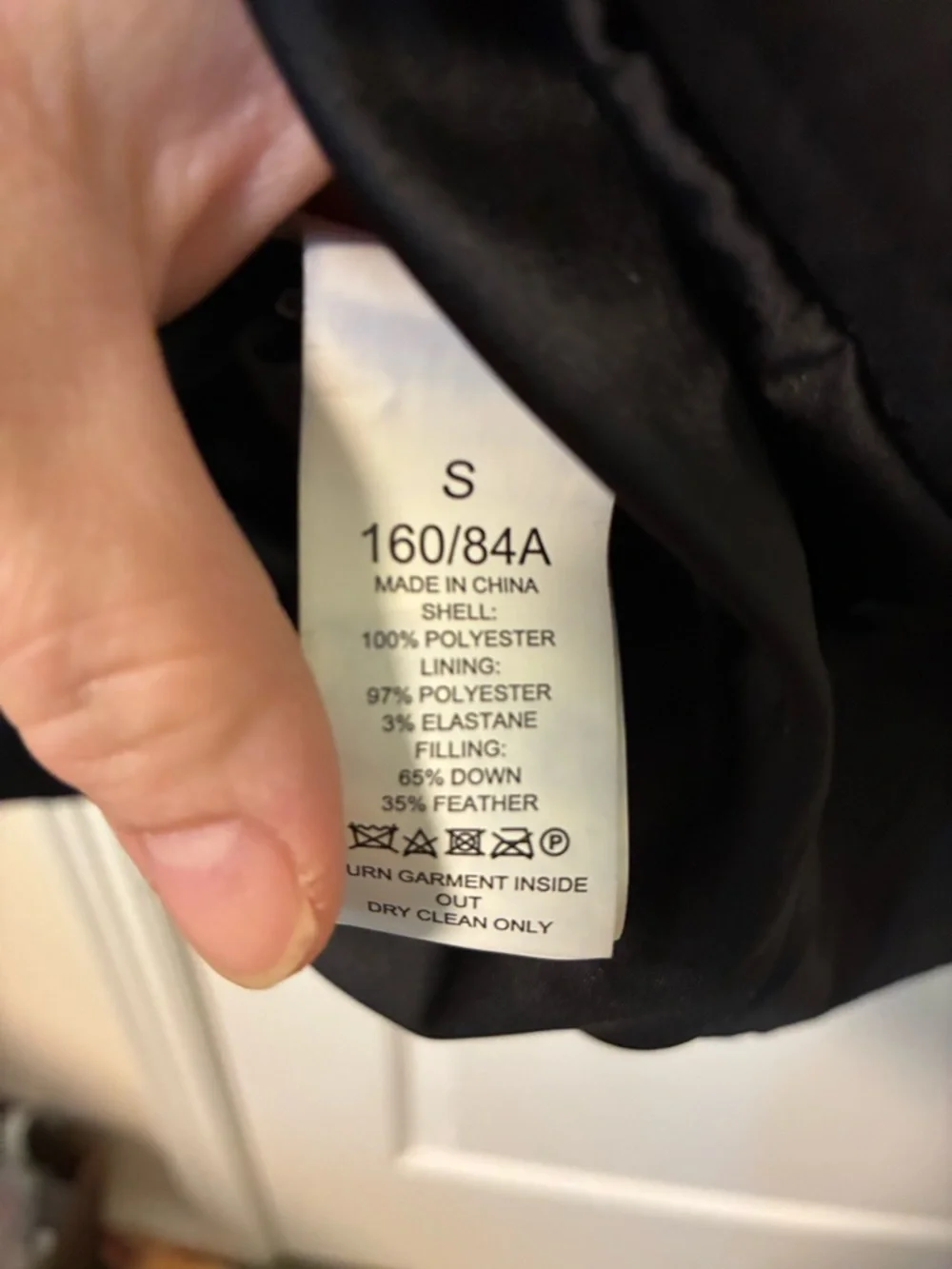 NWOT Kate spade Black Puffer Coat with Ruffle Detail size small